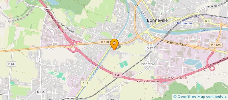 localisation de l'entreprise SARL SAM  BONNEVILLE