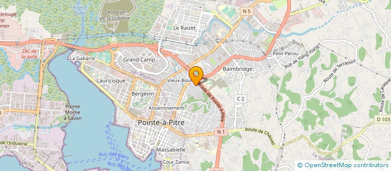 localisation de l'entreprise SARL SAM ENVIRONNEMENT SERVICE ET TRAVAUX PUBLICS à LES ABYMES