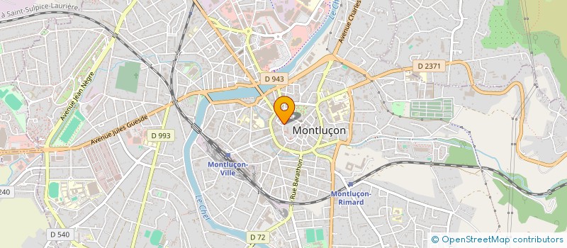 localisation de l'entreprise SARL SAMARCANDE  MONTLUCON