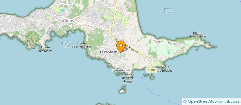 localisation de l'entreprise SARL SAMHOTEL  HYERES