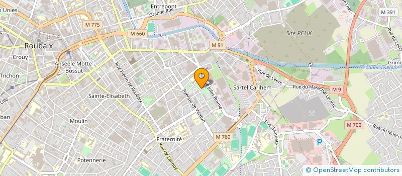 localisation de l'entreprise SARL SAMIRA  ROUBAIX