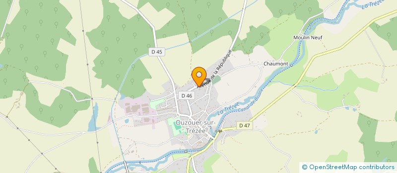 localisation de l'entreprise SARL SAMMIP à OUZOUER-SUR-TREZEE
