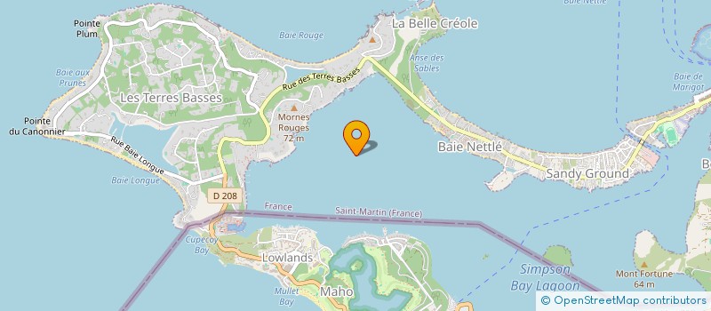 localisation de l'entreprise SARL SAMOS LOCATION  SAINT MARTIN