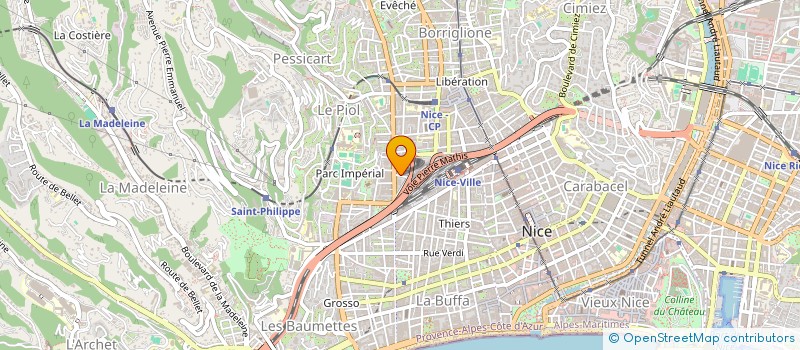 localisation de l'entreprise SARL SAMPELEC à NICE