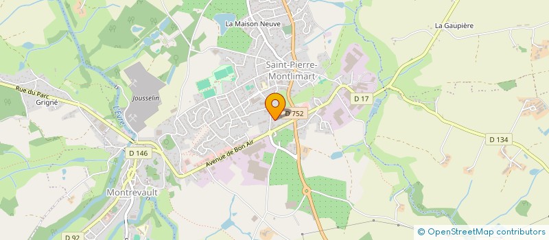 localisation de l'entreprise SARL SAMSON à MONTREVAULT-SUR-EVRE