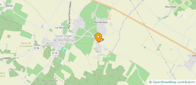 localisation de l'entreprise SARL SAMUEL CHARTON  SAINT-LEGER-DE-MONTBRILLAIS