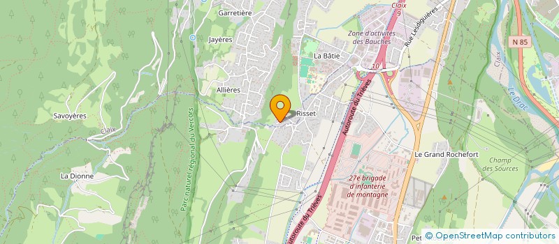 localisation de l'entreprise SARL SANCHEZ PLOMBERIE CHAUFFAGE SANITAIRE  CLAIX