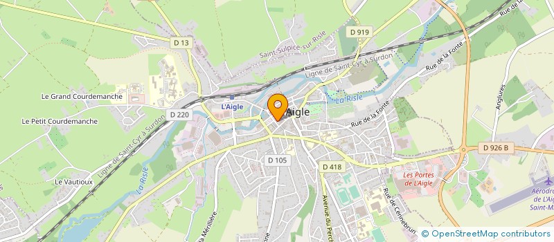 localisation de l'entreprise SARL SANDY à L'AIGLE