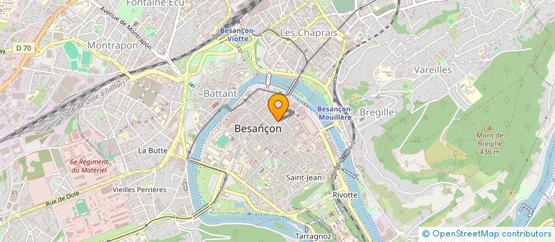 localisation de l'entreprise SARL SANDY CHAUSSURES à BESANCON