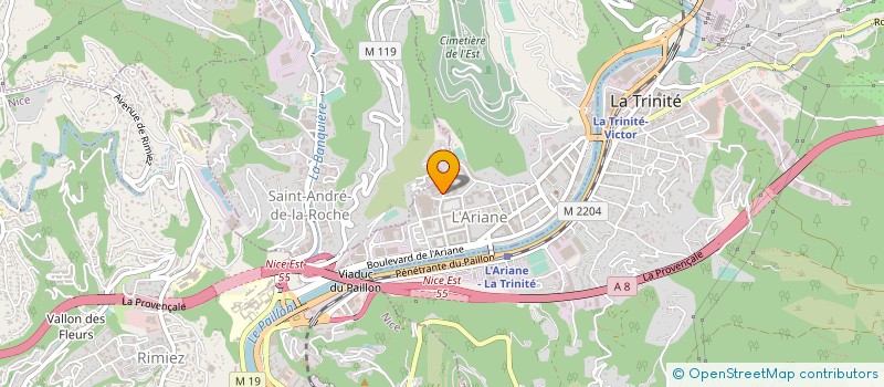 localisation de l'entreprise SARL SANDY NET à NICE