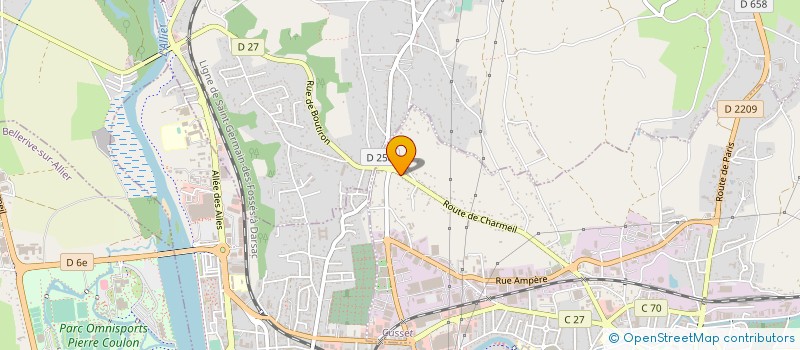 localisation de l'entreprise SARL SANGRICOLI à CUSSET