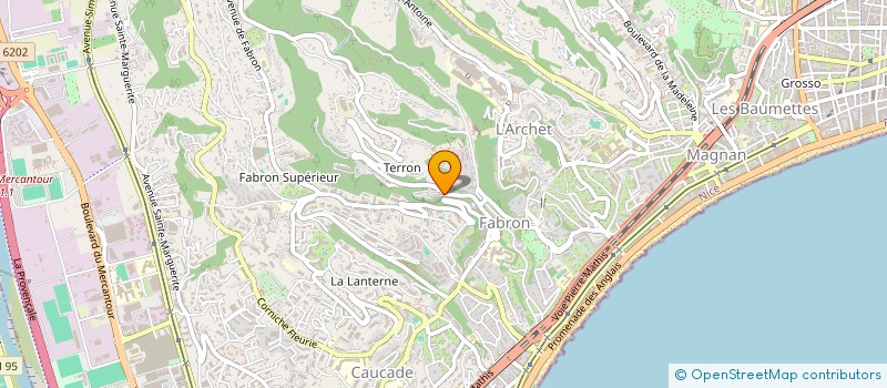localisation de l'entreprise SARL SANI à NICE
