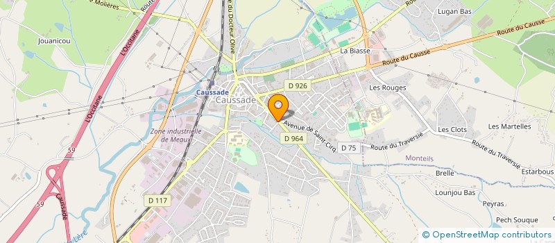localisation de l'entreprise SARL SANIDEAL à CAUSSADE