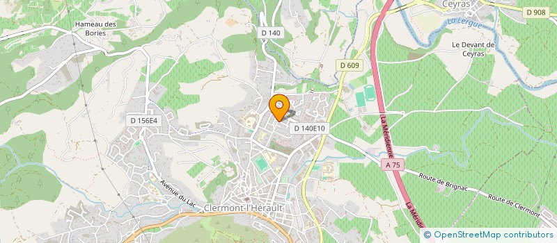 localisation de l'entreprise SARL SANISOL  CLERMONT L HERAULT