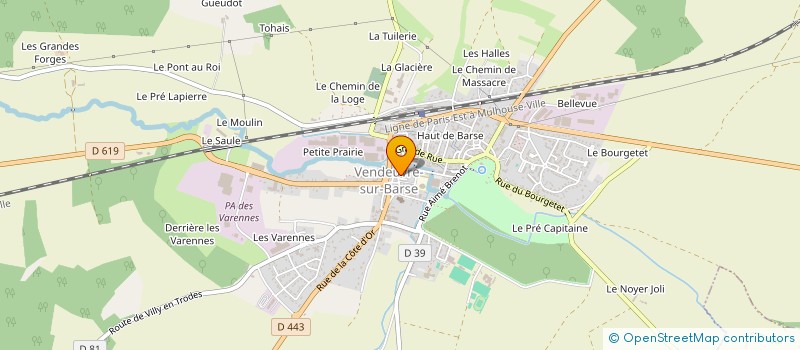 localisation de l'entreprise SARL SANITRANS à VENDEUVRE-SUR-BARSE