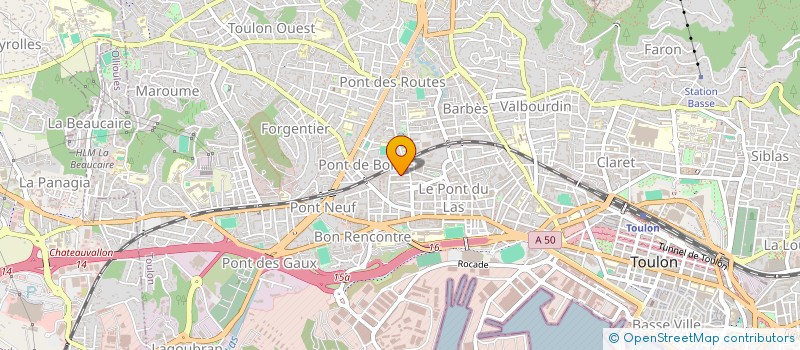 localisation de l'entreprise SARL SANSYL  TOULON