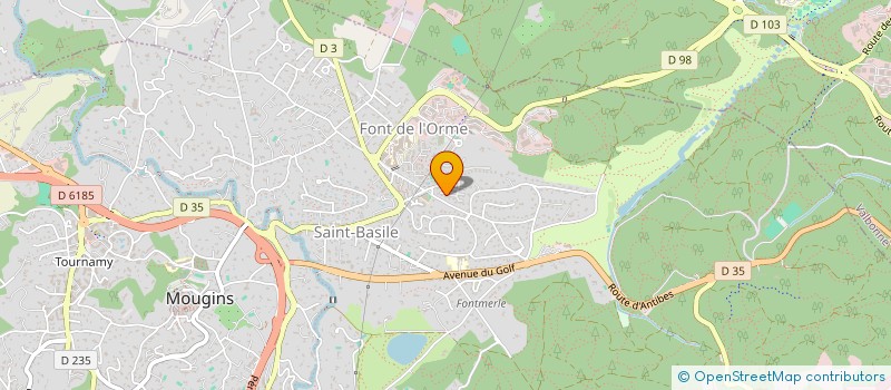 localisation de l'entreprise SARL SANTE BEAUTE BIEN ETRE à MOUGINS