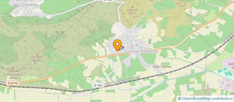 localisation de l'entreprise SARL SANTE BIEN-ETRE DIFFUSION à CONILHAC-CORBIERES