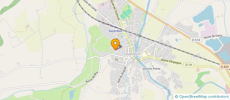 localisation de l'entreprise SARL SANTHI à SAVERDUN