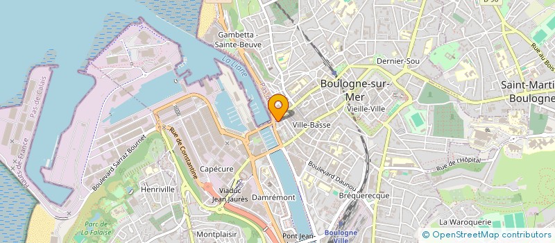 localisation de l'entreprise SARL SANTO DOMINGO à BOULOGNE-SUR-MER