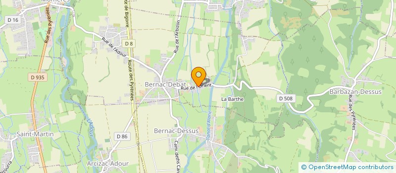 localisation de l'entreprise SARL SANTOLARIA  BERNAC-DEBAT