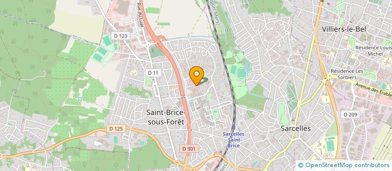 localisation de l'entreprise SARL SANTONY TRANSPORT  SAINT-BRICE-SOUS-FORET