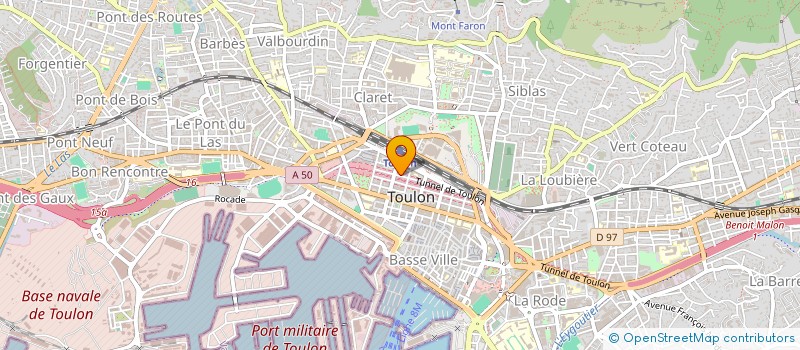 localisation de l'entreprise SARL SANTORO à TOULON