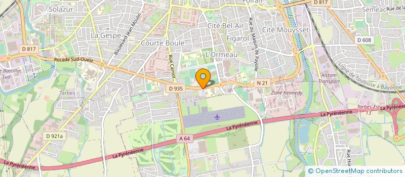 localisation de l'entreprise SARL SANZ ANTOINE ET MARC  TARBES