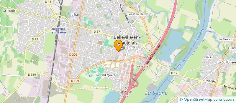 localisation de l'entreprise SARL SAPHIR EUROPE  BELLEVILLE-EN-BEAUJOLAIS