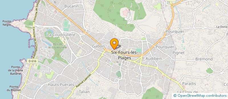 localisation de l'entreprise SARL SARA IMPRIM' ET CIC  SIX-FOURS-LES-PLAGES