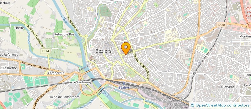 localisation de l'entreprise SARL SARAH à BEZIERS