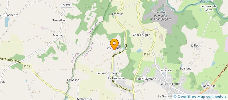 localisation de l'entreprise SARL SARLAP à ROCHECHOUART