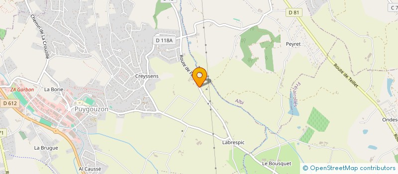 localisation de l'entreprise SARL SARREMAS  FREJAIROLLES