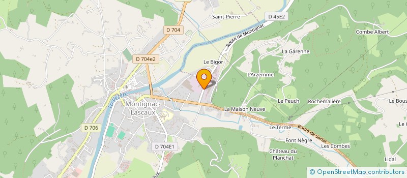 localisation de l'entreprise SARL SARTRAN DOMME  MONTIGNAC-LASCAUX