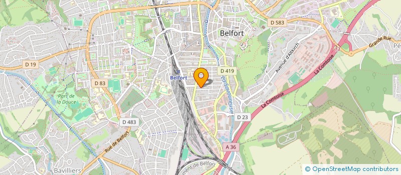 localisation de l'entreprise SARL SATIS  BELFORT
