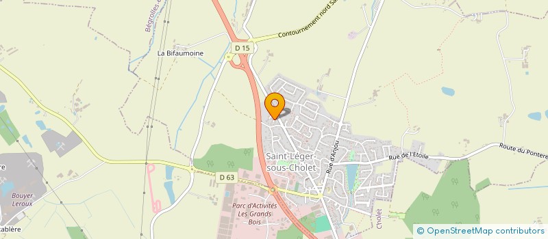 localisation de l'entreprise SARL SAUDEAU à SAINT-LEGER-SOUS-CHOLET