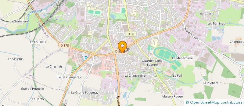 localisation de l'entreprise SARL SAUDRAIS LOUIS  VITRE