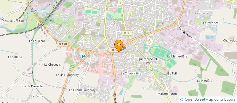 localisation de l'entreprise SARL SAUDRAIS VICTOIRE  VITRE