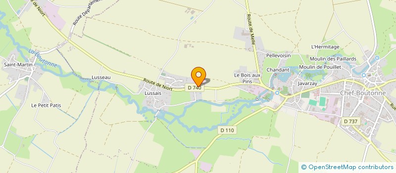 localisation de l'entreprise SARL SAUQUET  CHEF-BOUTONNE