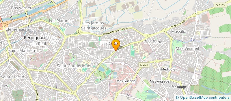 localisation de l'entreprise SARL SAURIN  PERPIGNAN
