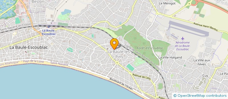 localisation de l'entreprise SARL SAUVAT PCC PLOMB COUVERT CHAUFFAGE à LA BAULE-ESCOUBLAC