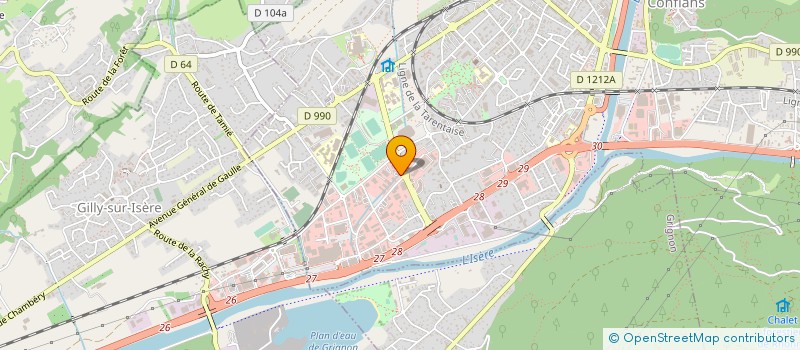 localisation de l'entreprise SARL SAVOIE RESTAURATION  ALBERTVILLE