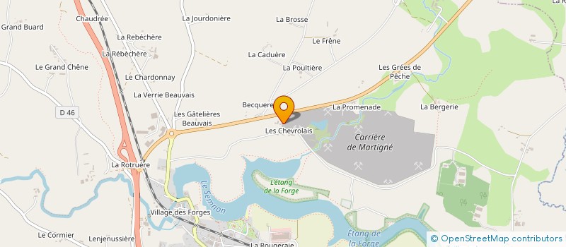 localisation de l'entreprise SARL SAVOURE  MARTIGNE-FERCHAUD