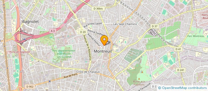 localisation de l'entreprise SARL SAZ à MONTREUIL