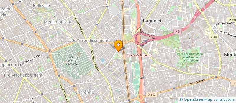 localisation de l'entreprise SARL SB CONCEPT  PARIS