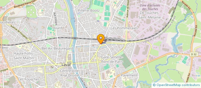 localisation de l'entreprise SARL SB - VOG à LAVAL