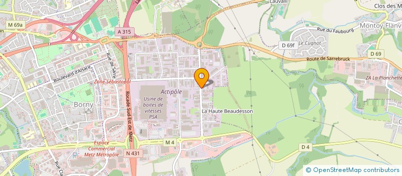 localisation de l'entreprise SARL SB2C  METZ