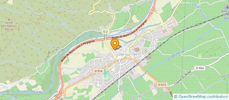 localisation de l'entreprise SARL SBM  ILLE-SUR-TET