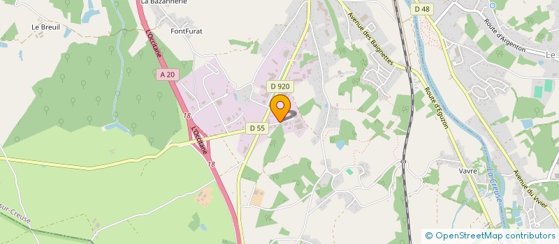 localisation de l'entreprise SARL SCANPLAN à ARGENTON-SUR-CREUSE