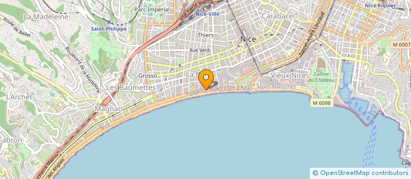 localisation de l'entreprise SARL SCARLETT à NICE